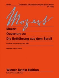 Mozart: Overture to The Abduction for Piano published by Wiener Urtext